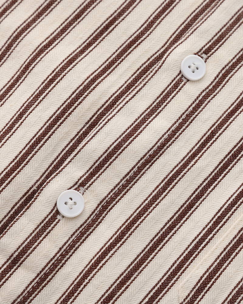 Additional view 07 of Men's Striped Shirt in an available colour — Ardovena Amalfi