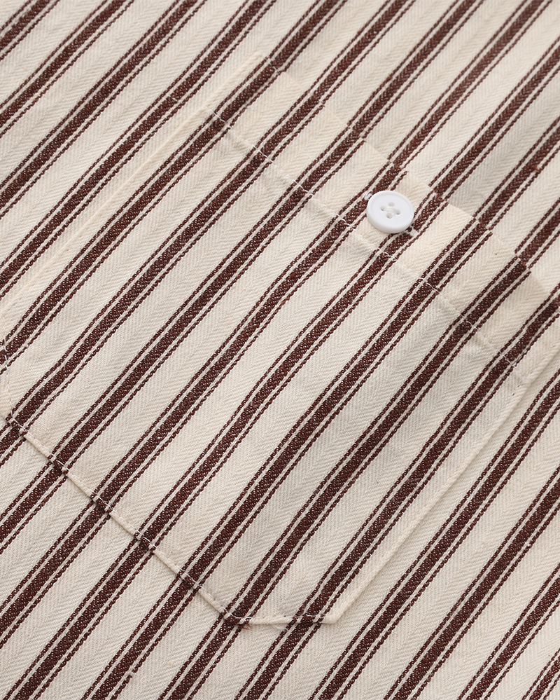 Additional view 08 of Men's Striped Shirt in an available colour — Ardovena Amalfi