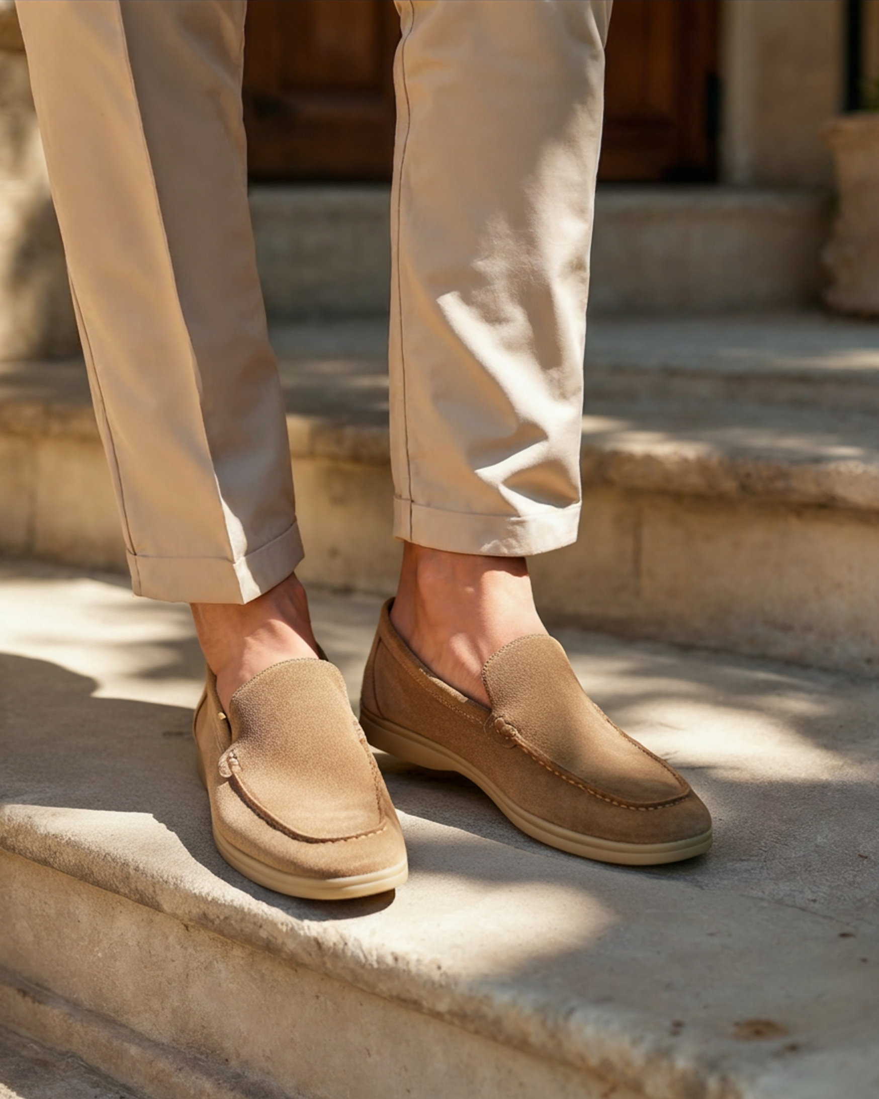Additional view 04 of Men's Suede Suede Loafers in an available colour — Ardovena Amalfi