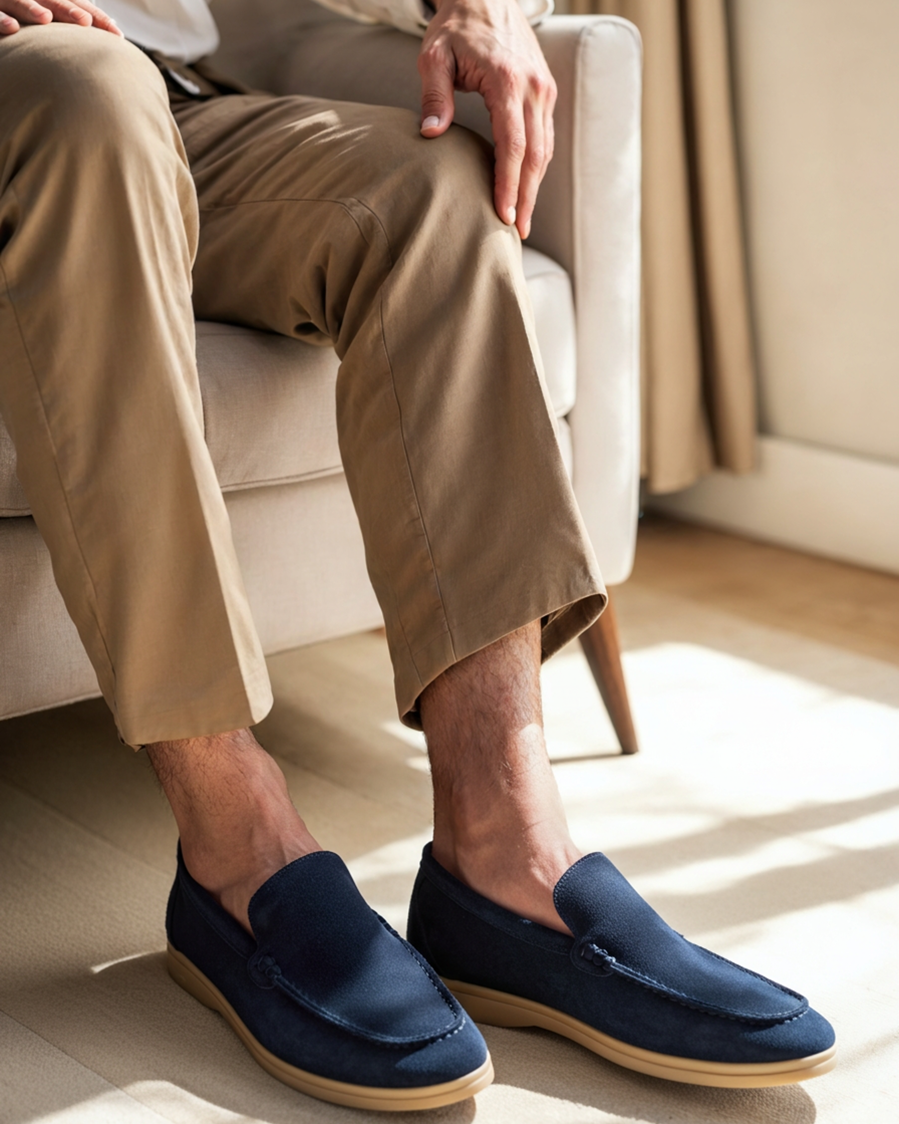 Additional view 14 of Men's Suede Suede Loafers in an available colour — Ardovena Amalfi
