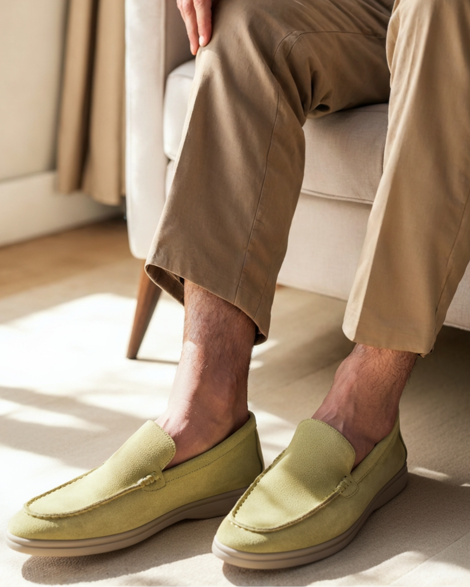 Additional view 25 of Men's Suede Suede Loafers in an available colour — Ardovena Amalfi