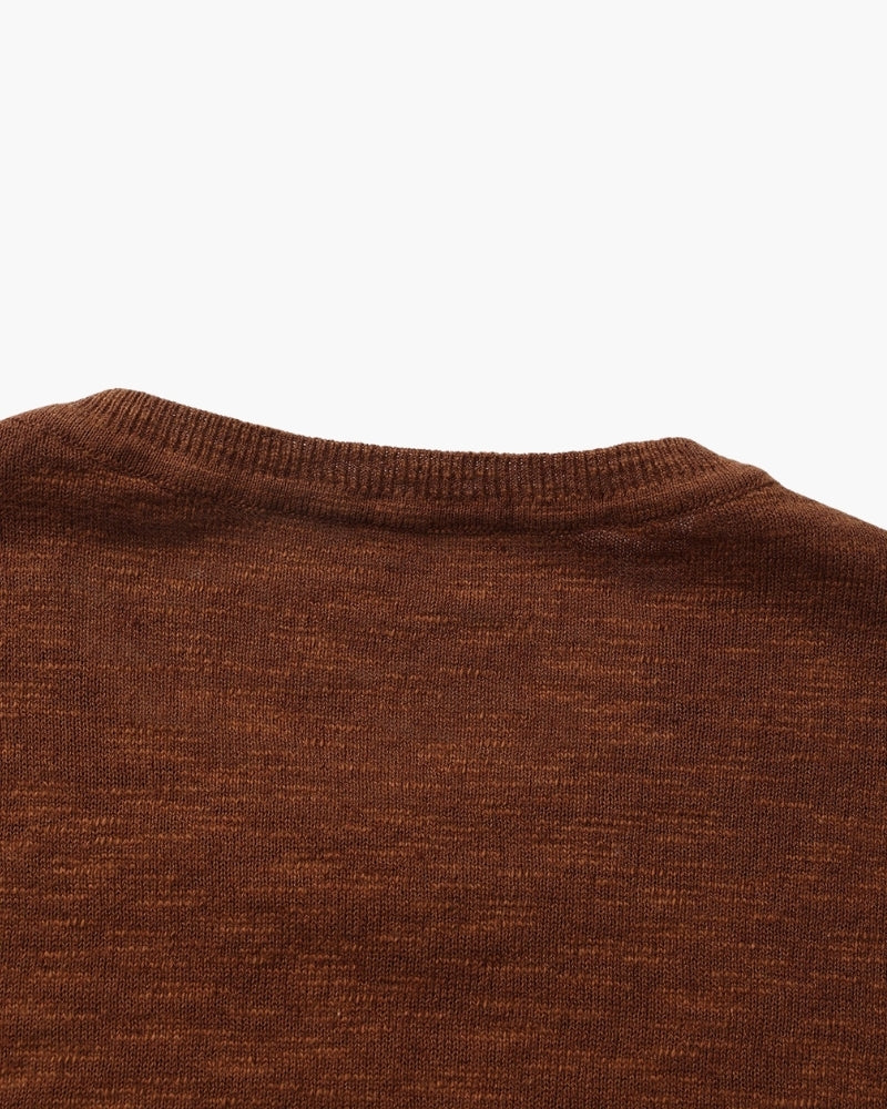 Additional view 13 of Men's Linen Cotton Crewneck in an available colour — Ardovena Bari