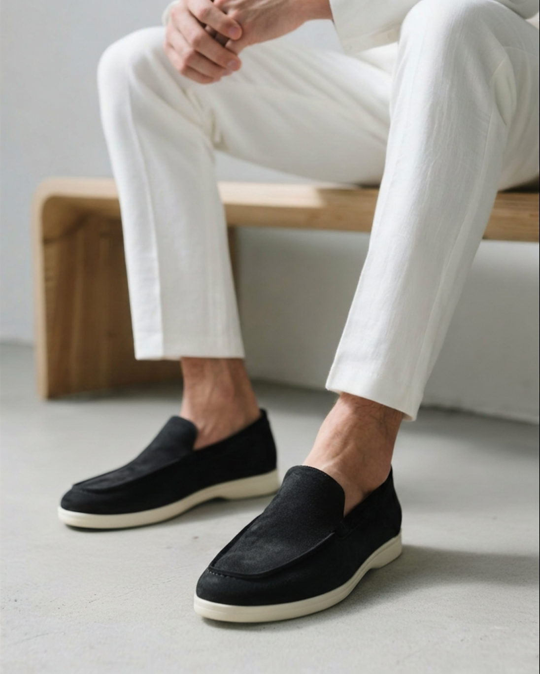 Additional view 08 of Men's Suede Suede Loafers in an available colour — Ardovena Bari