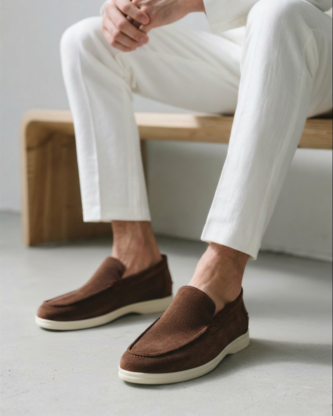 Additional view 22 of Men's Suede Suede Loafers in an available colour — Ardovena Bari