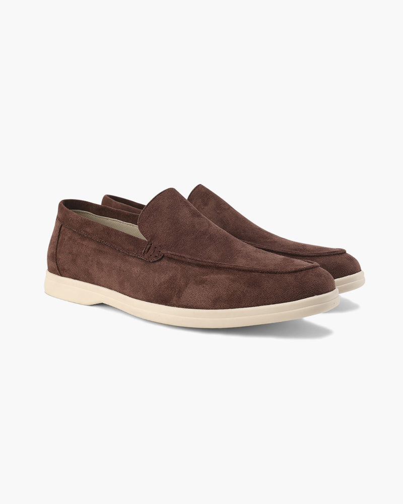 Additional view 23 of Men's Suede Suede Loafers in Fog Blue — Ardovena Bari