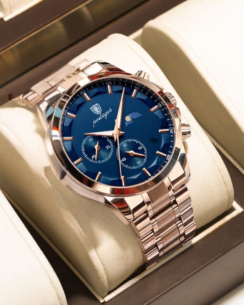 Additional view 04 of Men's Chronograph Steel Watch in the colour shown — Ardovena Cadiz