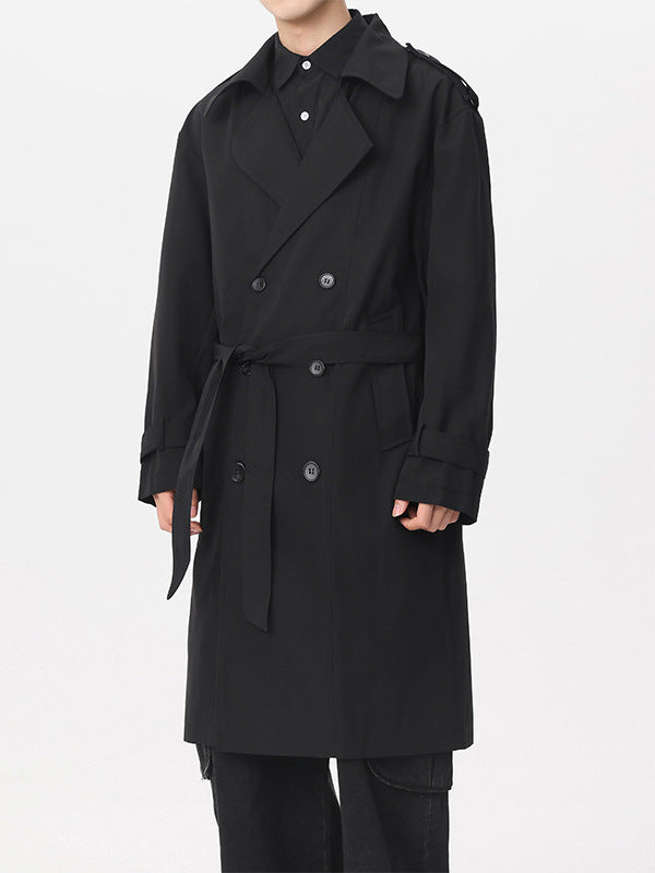 Men's Double-breasted Trench Coat in an available colour — Ardovena Cádiz, main product view