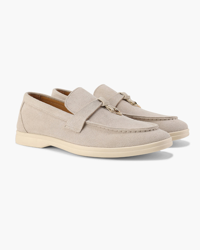 Back view of Women's Suede Suede Loafers in an available colour — Ardovena Cádiz