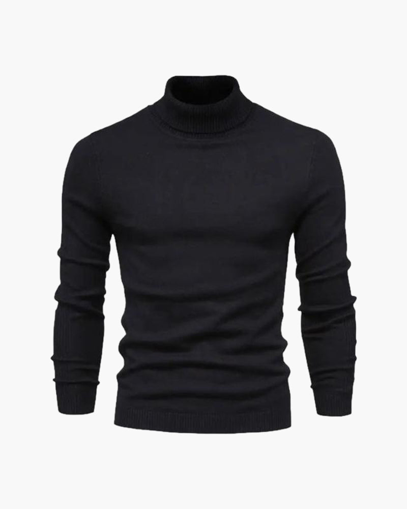 Back view of Men's Knit Turtleneck in an available colour — Ardovena Cádiz