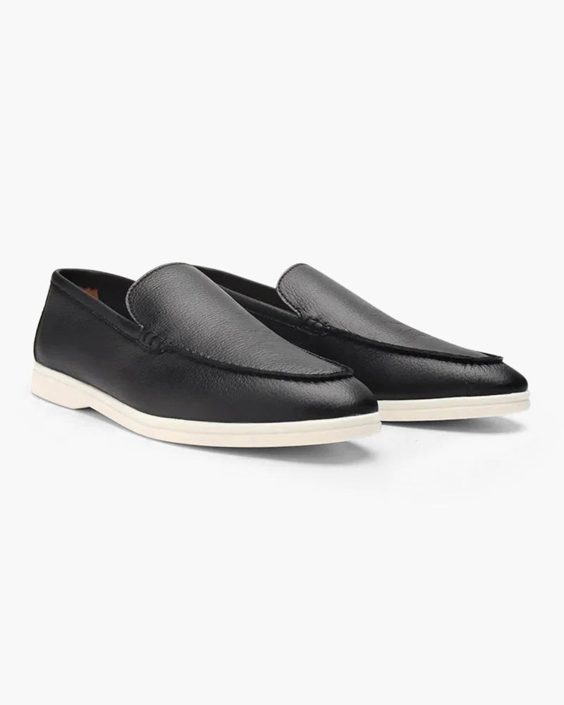 Back view of Men's Leather Leather Loafers in an available colour — Ardovena Cascais