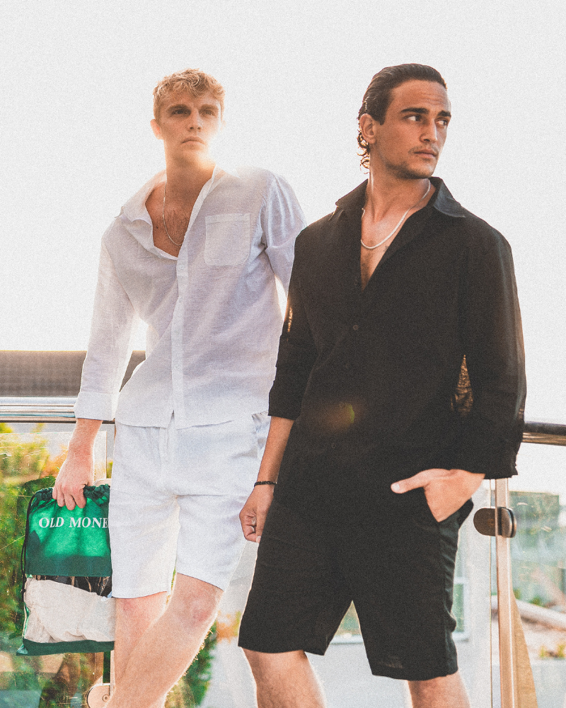 Additional view 05 of Men's Linen Linen Shorts in an available colour — Ardovena Cascais