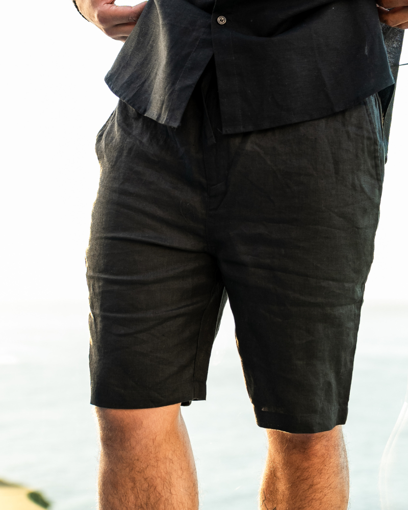 Additional view 13 of Men's Linen Linen Shorts in an available colour — Ardovena Cascais