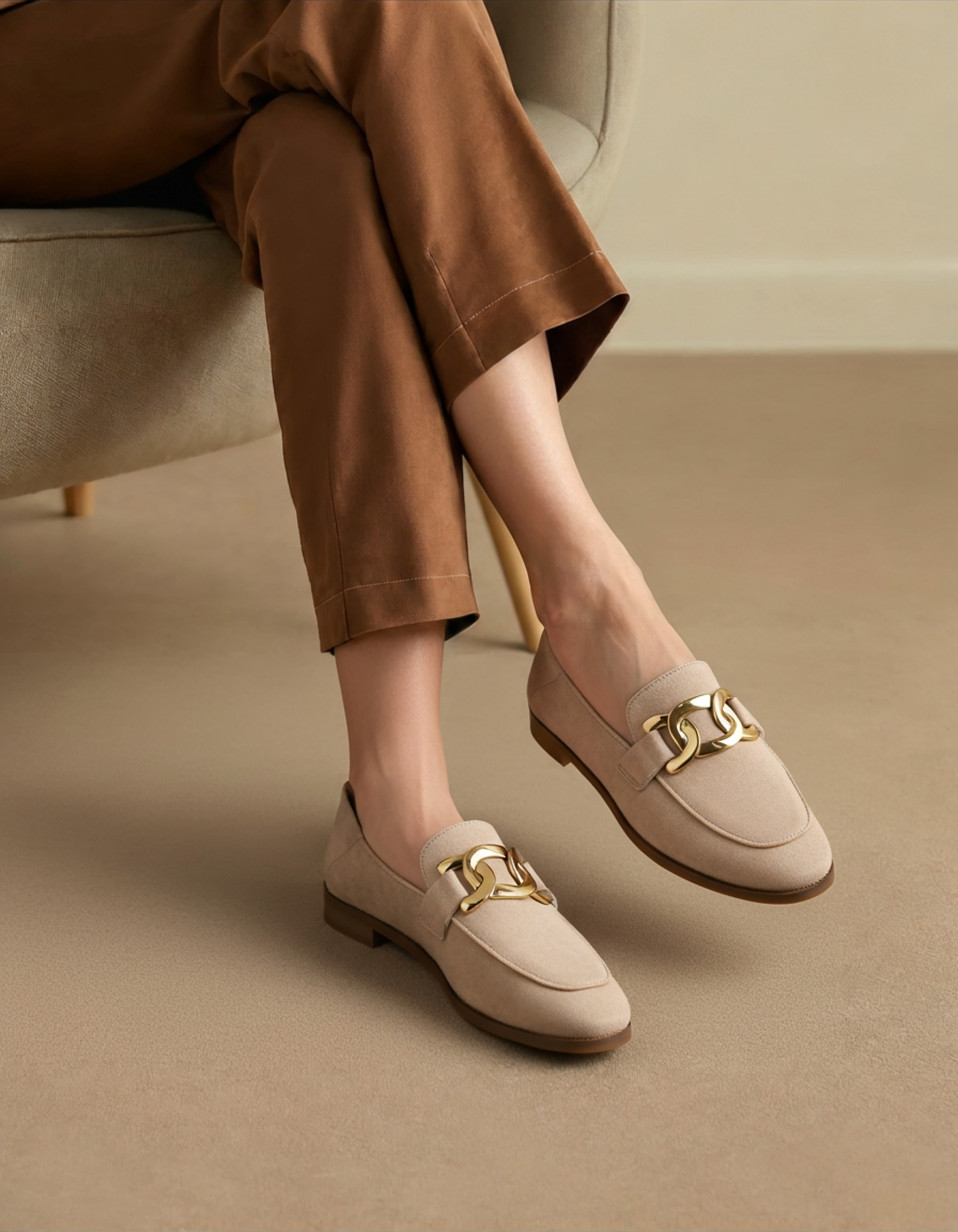 Additional view 04 of Women's Suede Loafers Suede in an available colour — Ardovena Cascais