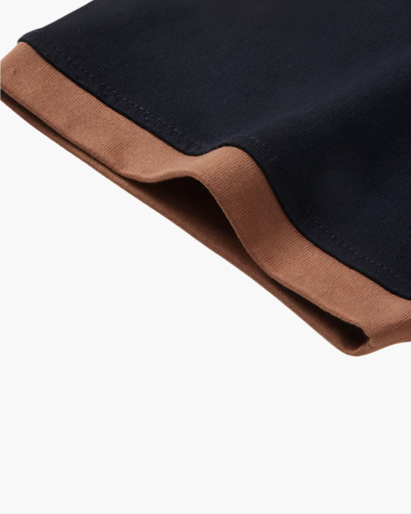 Close-up of material and construction details on men's Polo — Ardovena Cascais