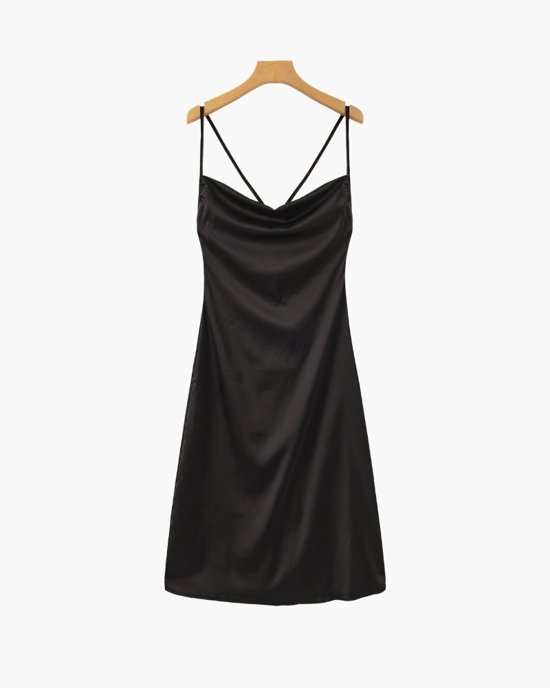 Additional view 04 of Women's Satin Satin Slip Dress in an available colour — Ardovena Cascais