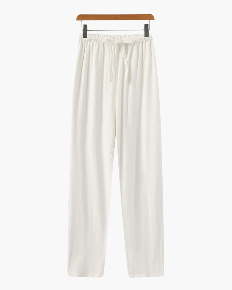 Additional view 08 of Men's Linen Linen Trousers Slim in an available colour — Ardovena Faro
