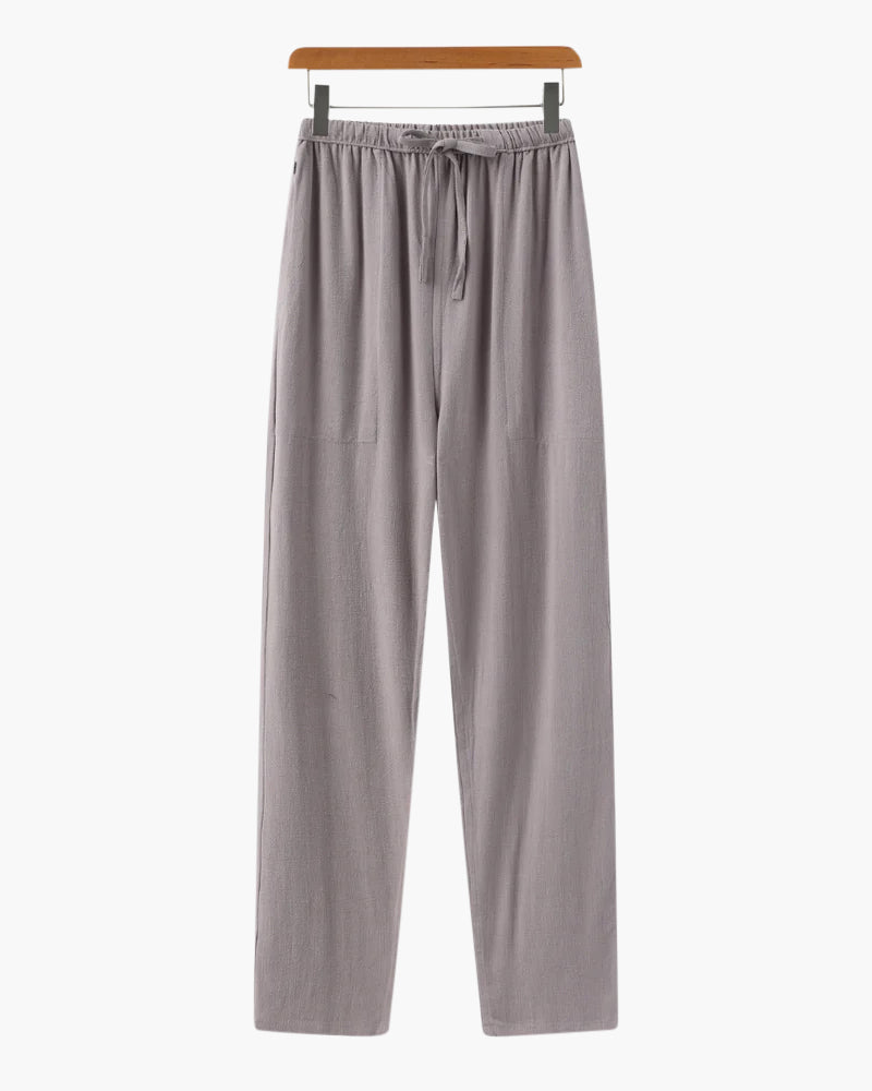 Additional view 09 of Men's Linen Linen Trousers Slim in an available colour — Ardovena Faro