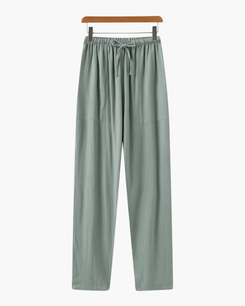 Additional view 10 of Men's Linen Linen Trousers Slim in an available colour — Ardovena Faro