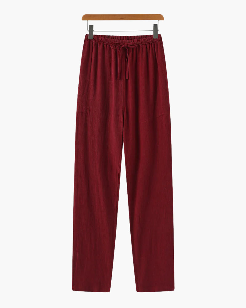 Additional view 11 of Men's Linen Linen Trousers Slim in an available colour — Ardovena Faro