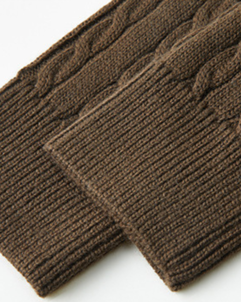Close-up of material and construction details on men's Wool Zip-up Sweater — Ardovena Faro