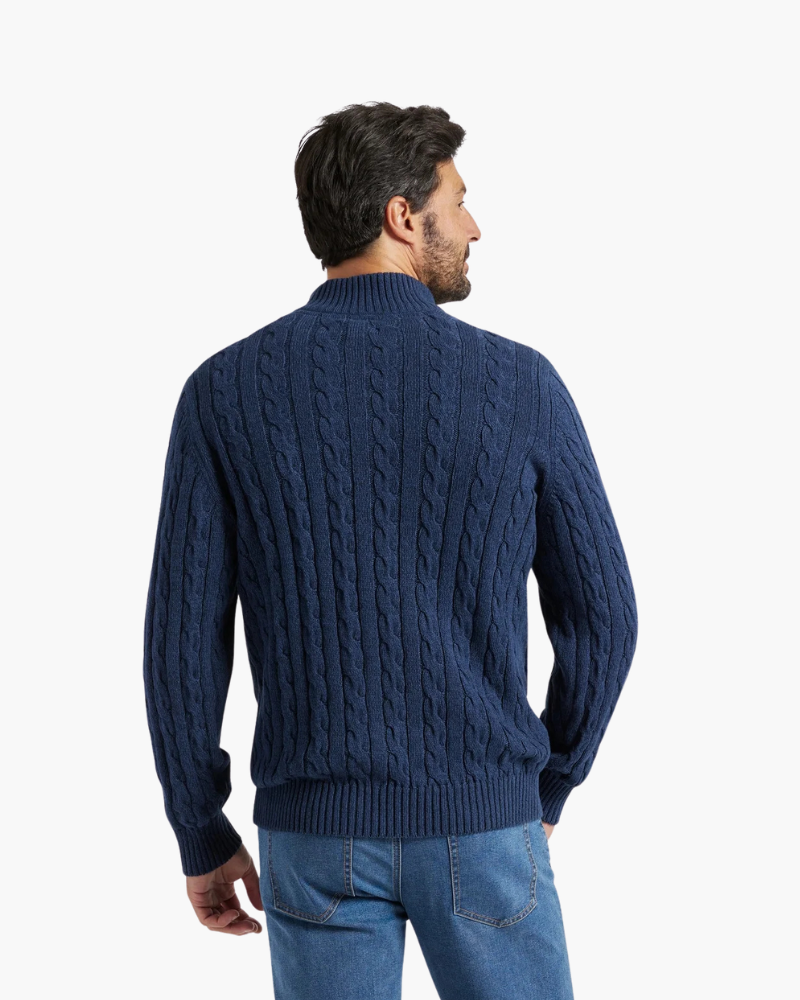 Additional view 08 of Men's Knit Half-zip Sweater in an available colour — Ardovena Girona