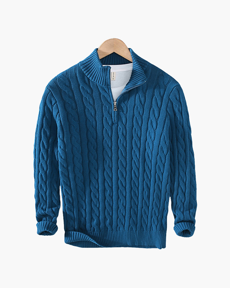 Additional view 11 of Men's Knit Half-zip Sweater in an available colour — Ardovena Girona