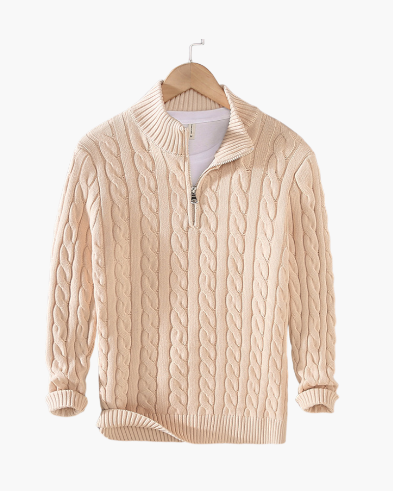 Additional view 12 of Men's Knit Half-zip Sweater in an available colour — Ardovena Girona