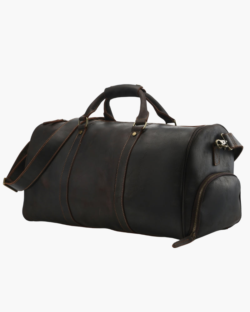 Additional view 05 of Unisex Leather Leather Duffle in an available colour — Ardovena Girona