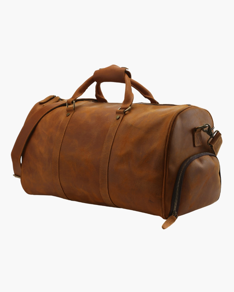 Additional view 06 of Unisex Leather Leather Duffle in an available colour — Ardovena Girona