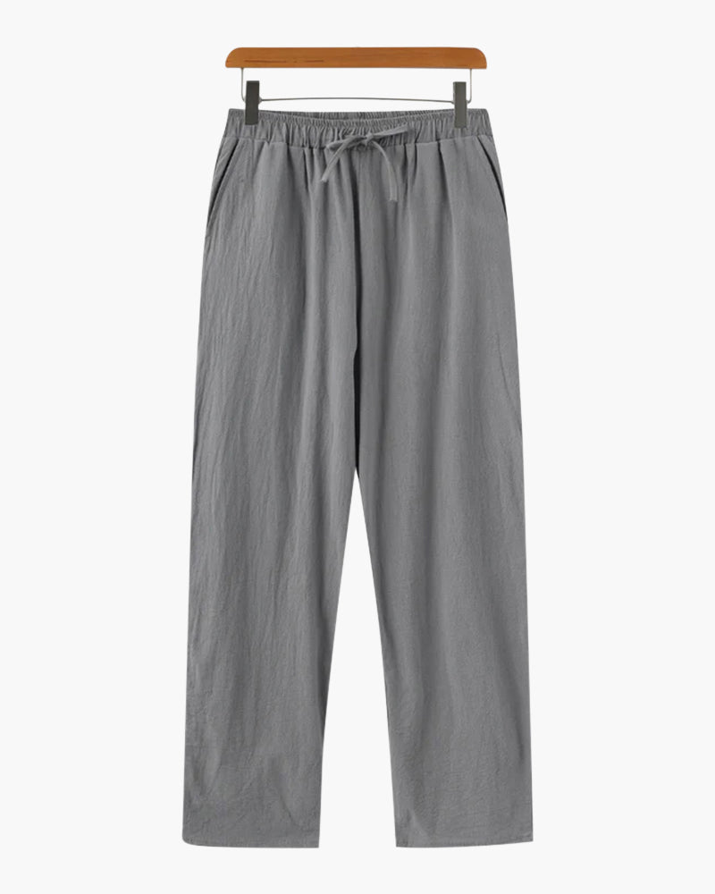 Additional view 10 of Men's Linen Linen Trousers in an available colour — Ardovena Girona