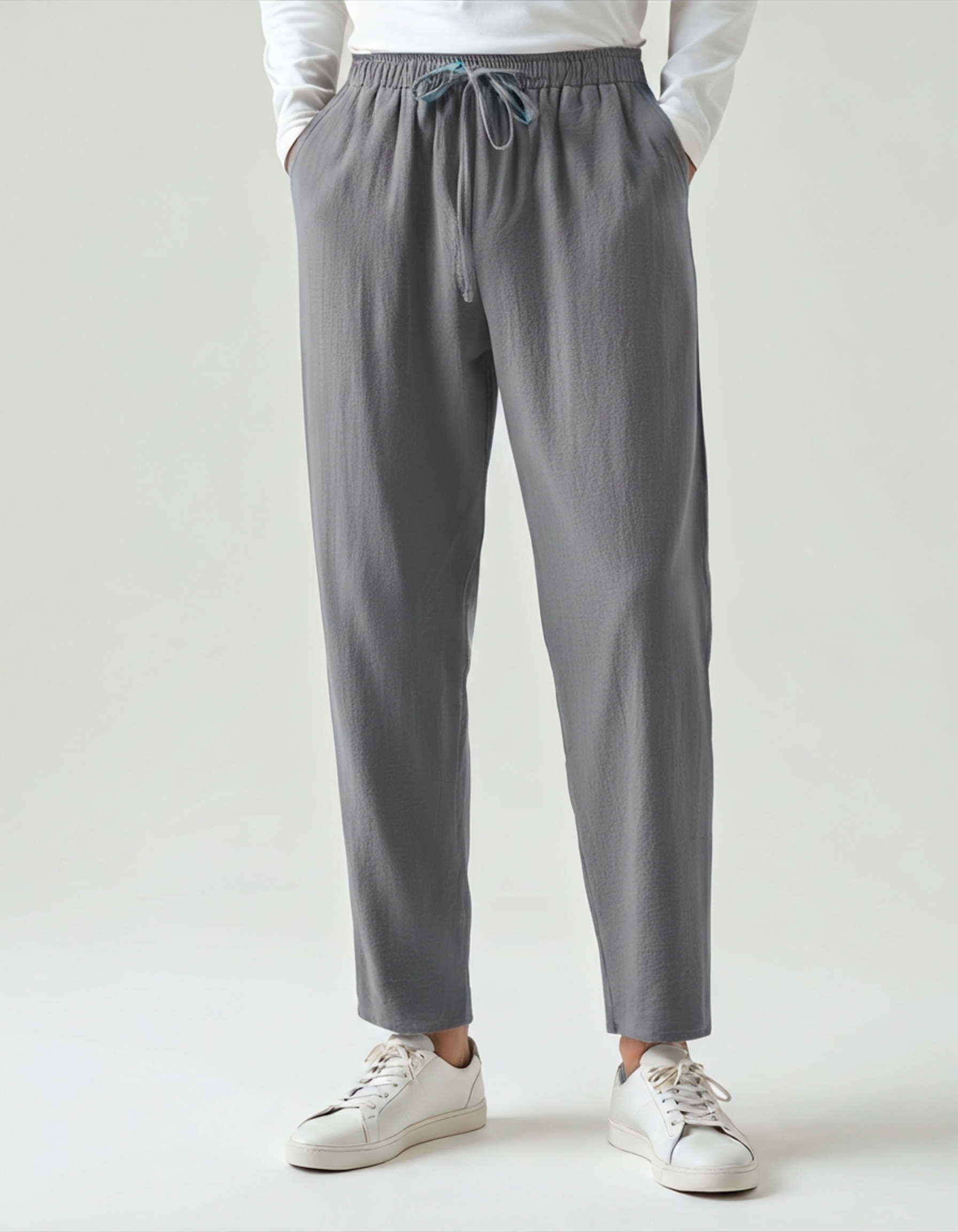 Additional view 11 of Men's Linen Linen Trousers in an available colour — Ardovena Girona