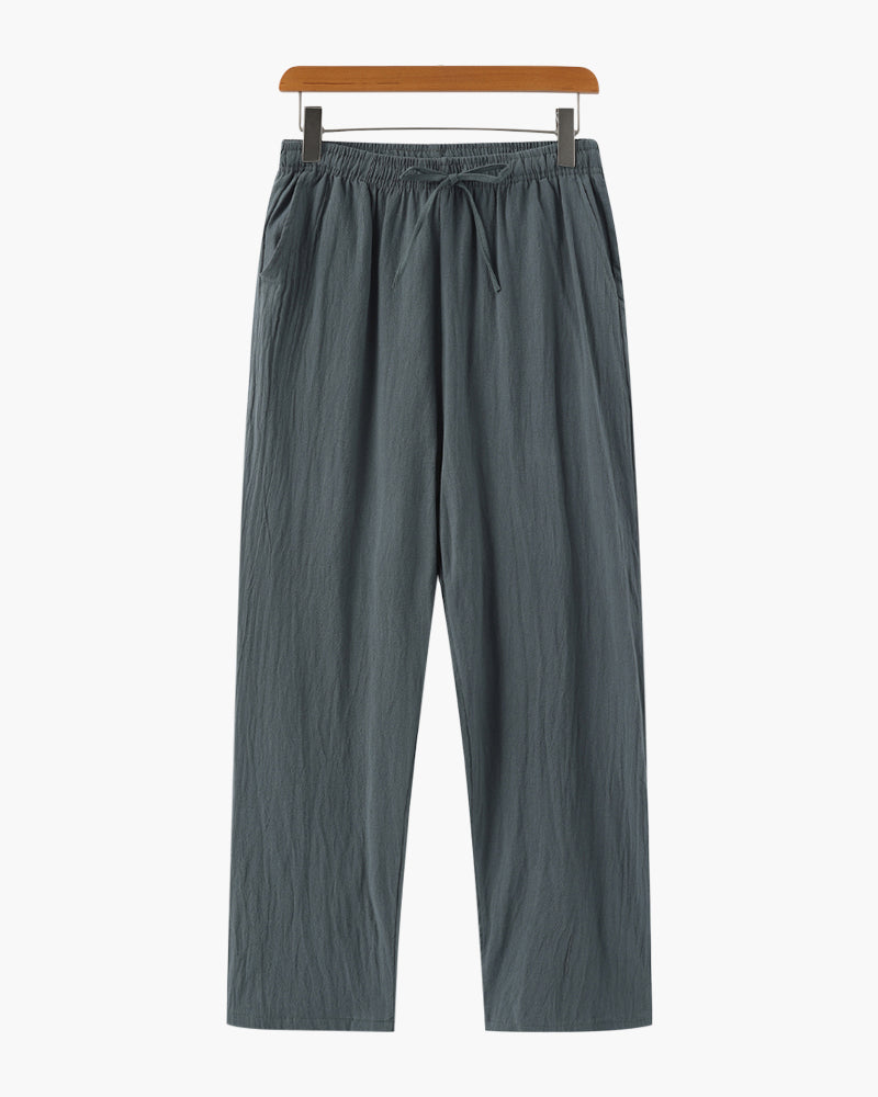 Additional view 13 of Men's Linen Linen Trousers in an available colour — Ardovena Girona