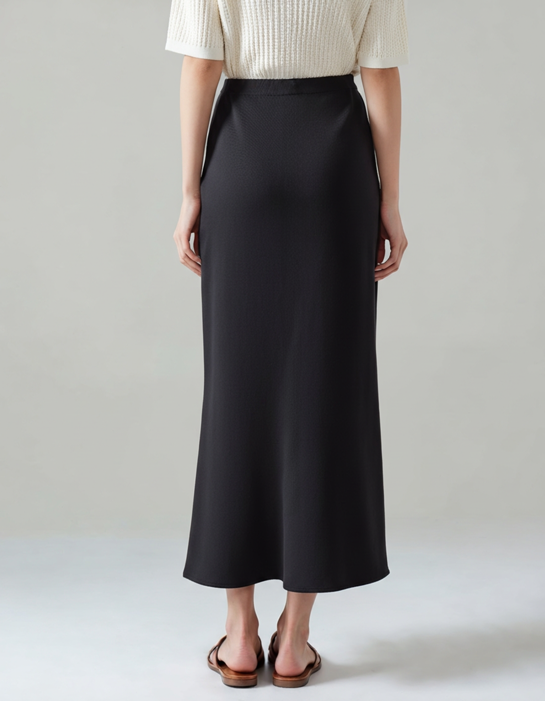 Additional view 08 of Women's Satin Silk Skirt in an available colour — Ardovena Girona