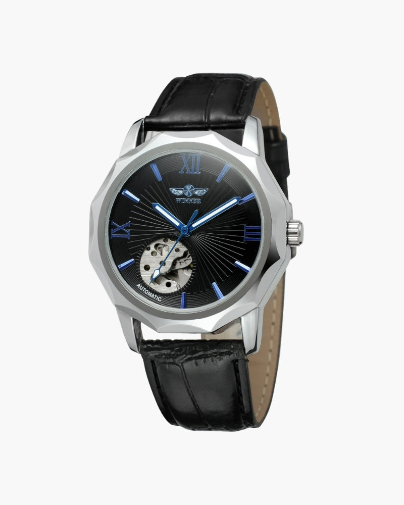Back view of Men's Skeleton-Dial Watch in the colour shown — Ardovena Girona