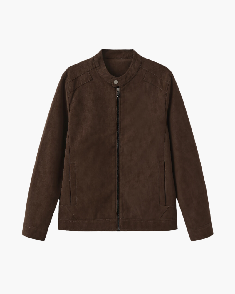 Additional view 04 of Men's Suede Suede Leather Jacket in an available colour — Ardovena Girona