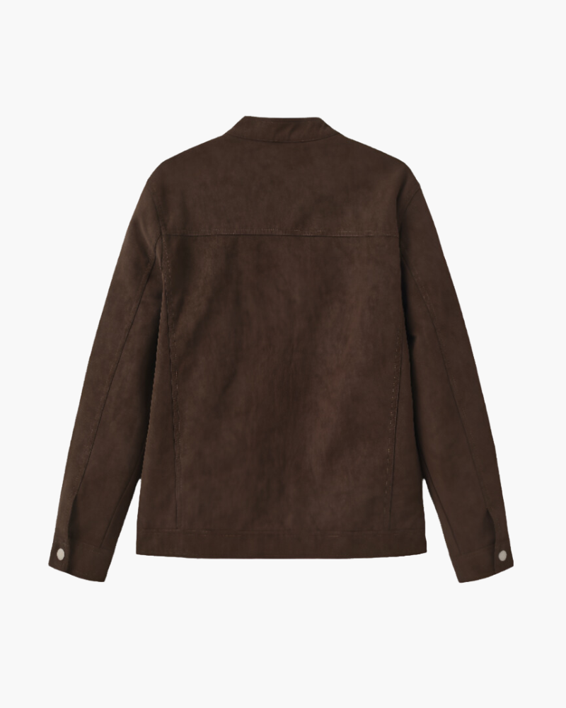 Additional view 05 of Men's Suede Suede Leather Jacket in an available colour — Ardovena Girona