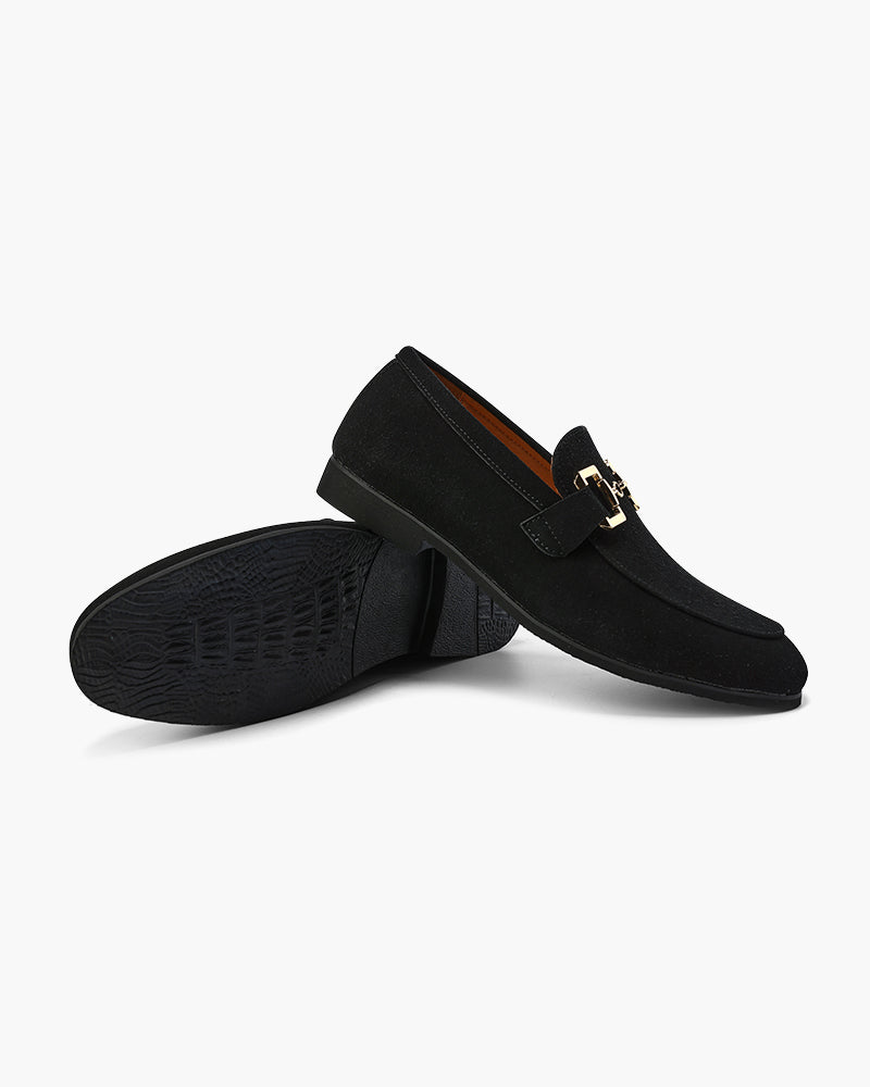 Back view of Men's Suede Suede Loafers in an available colour — Ardovena Girona