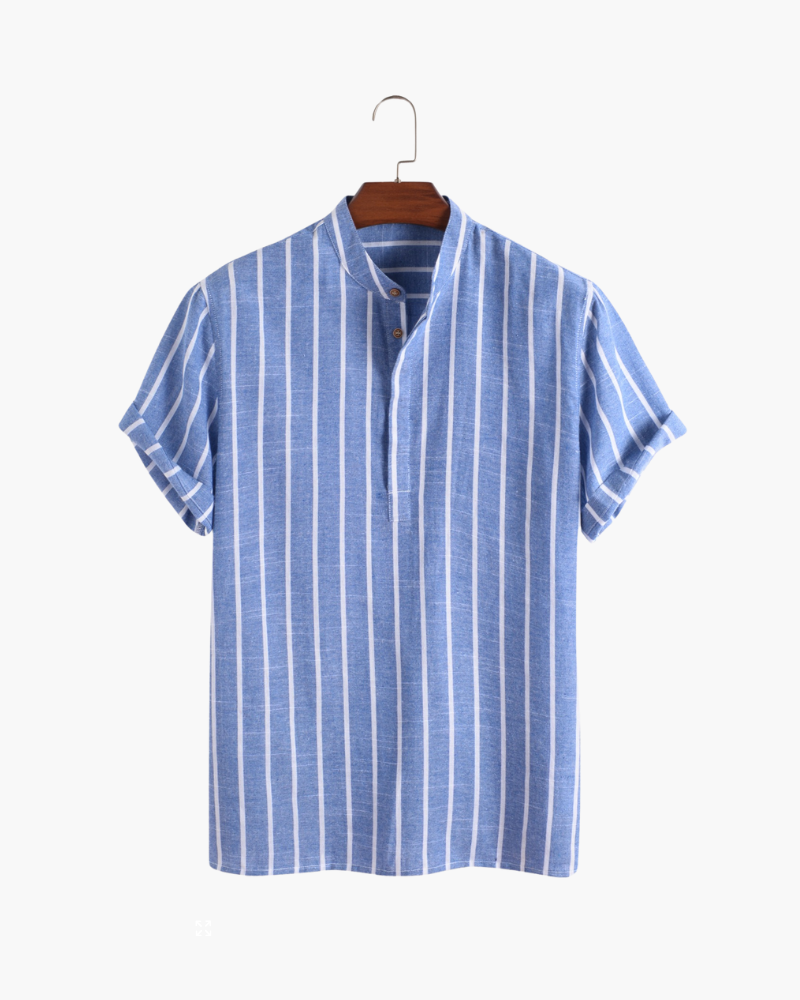 Back view of Men's Cotton Cotton Sailor Polo in an available colour — Ardovena Lucca