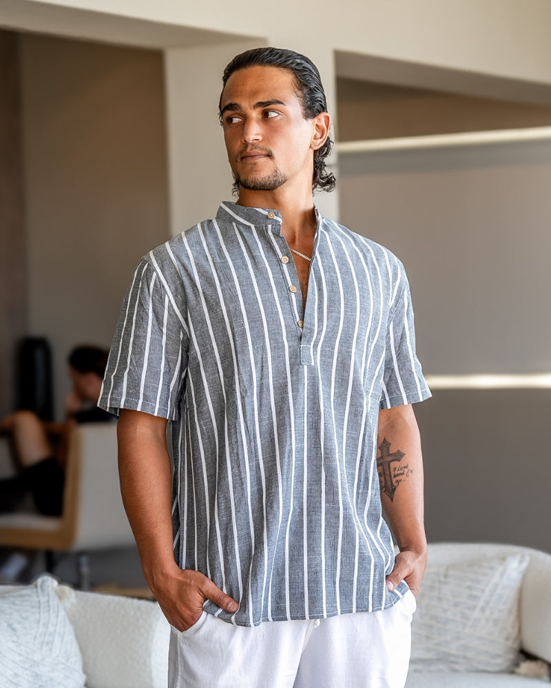 Additional view 09 of Men's Cotton Cotton Sailor Polo in an available colour — Ardovena Lucca