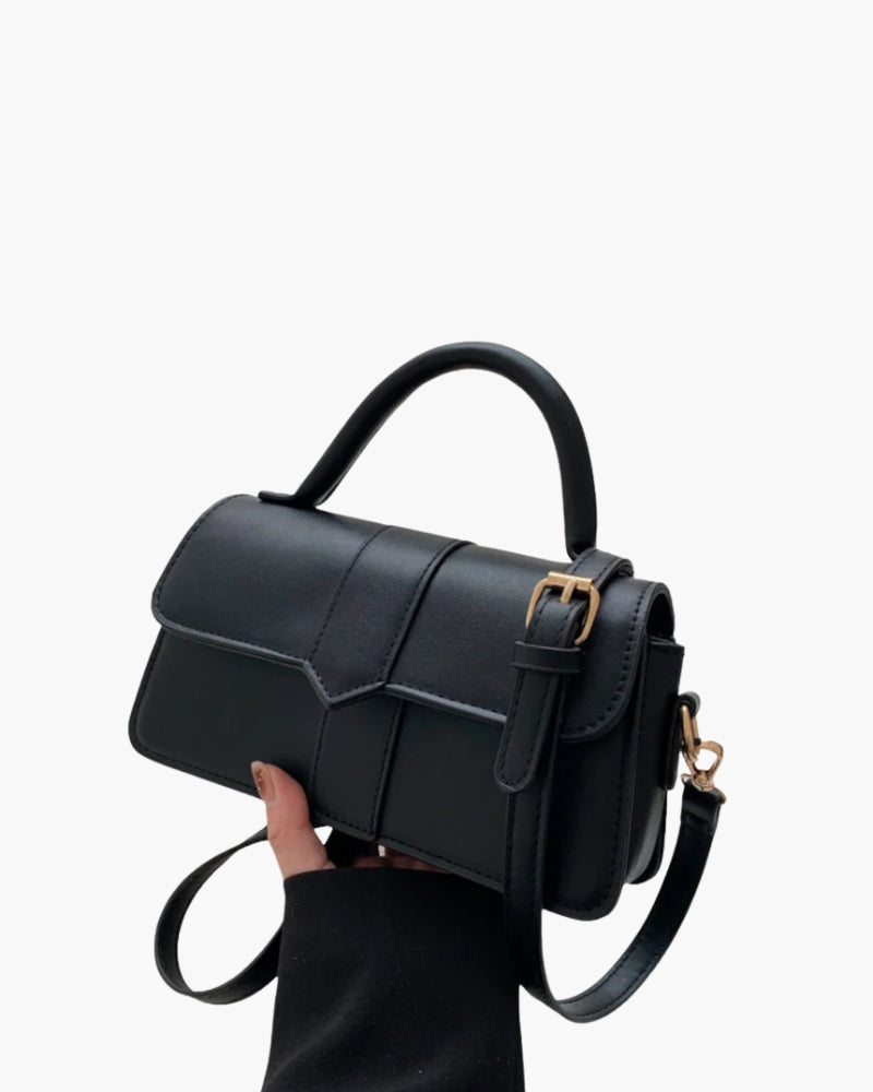 Close-up of material and construction details on women's Handbag — Ardovena Lucca