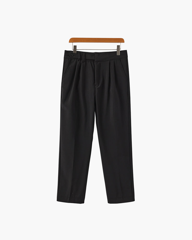 Back view of Men's High Waist Trousers in an available colour — Ardovena Lucca