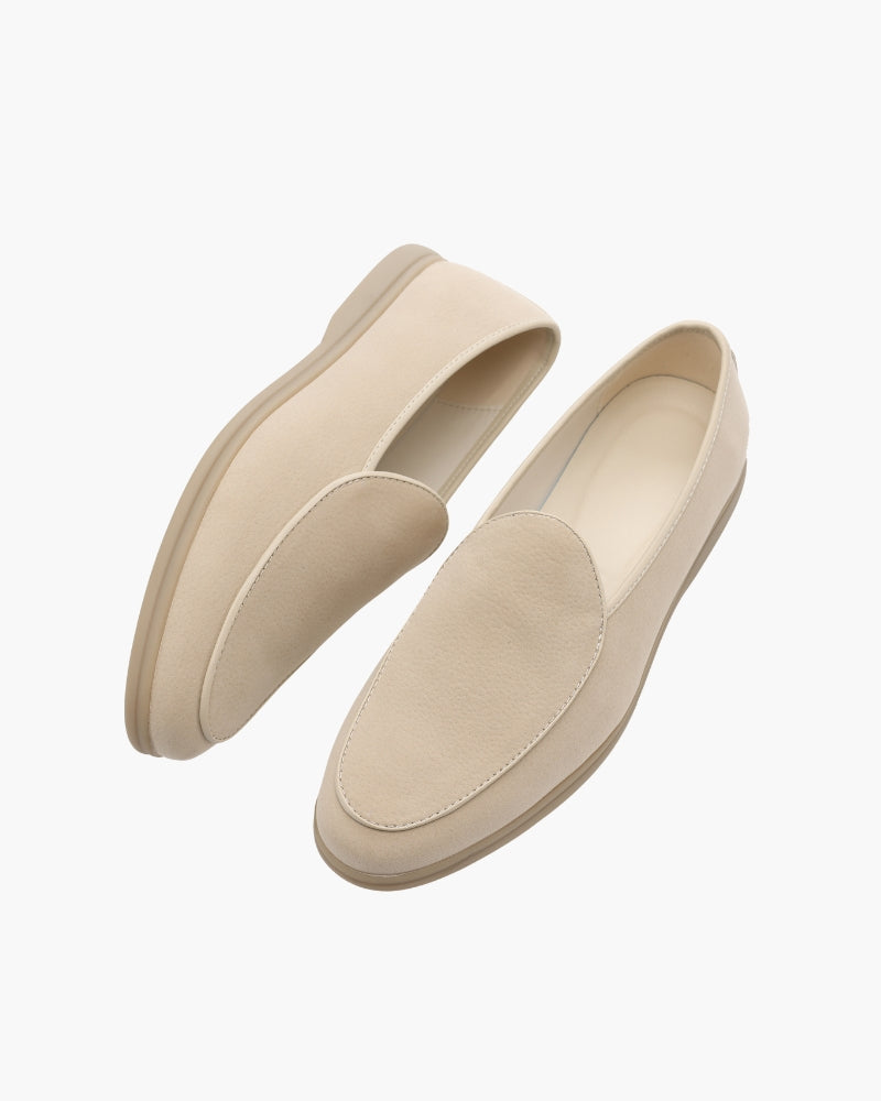 Back view of Men's Leather Leather Loafer in an available colour — Ardovena Lucca