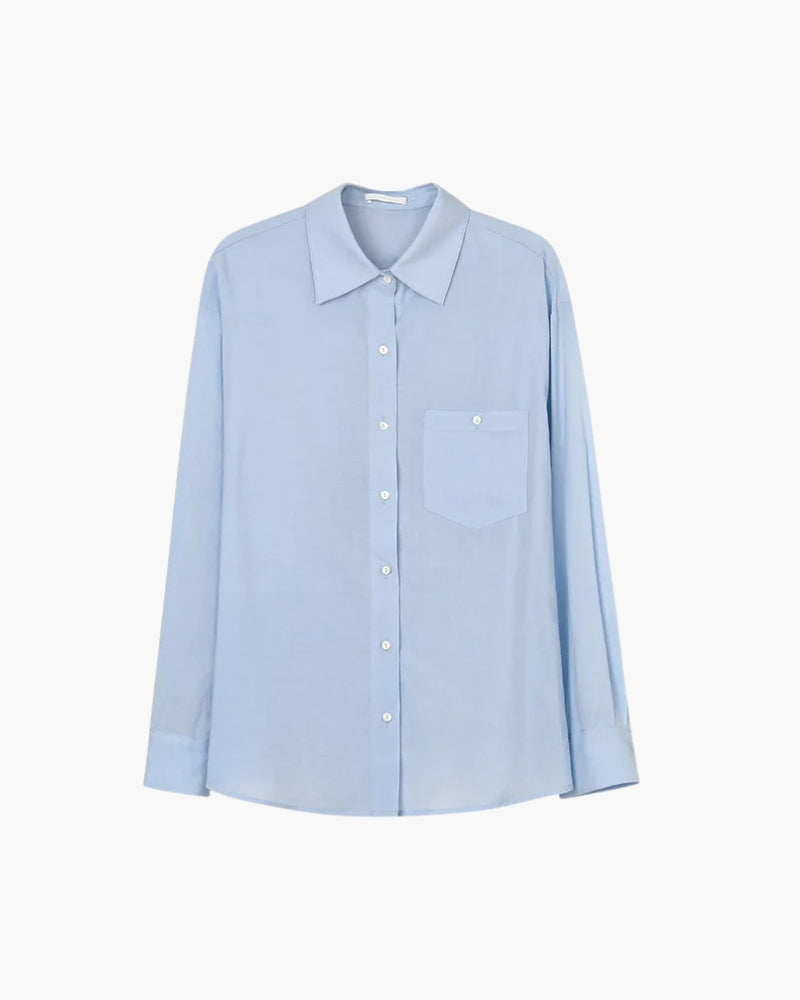 Back view of Women's Linen Linen Shirt in an available colour — Ardovena Lucca