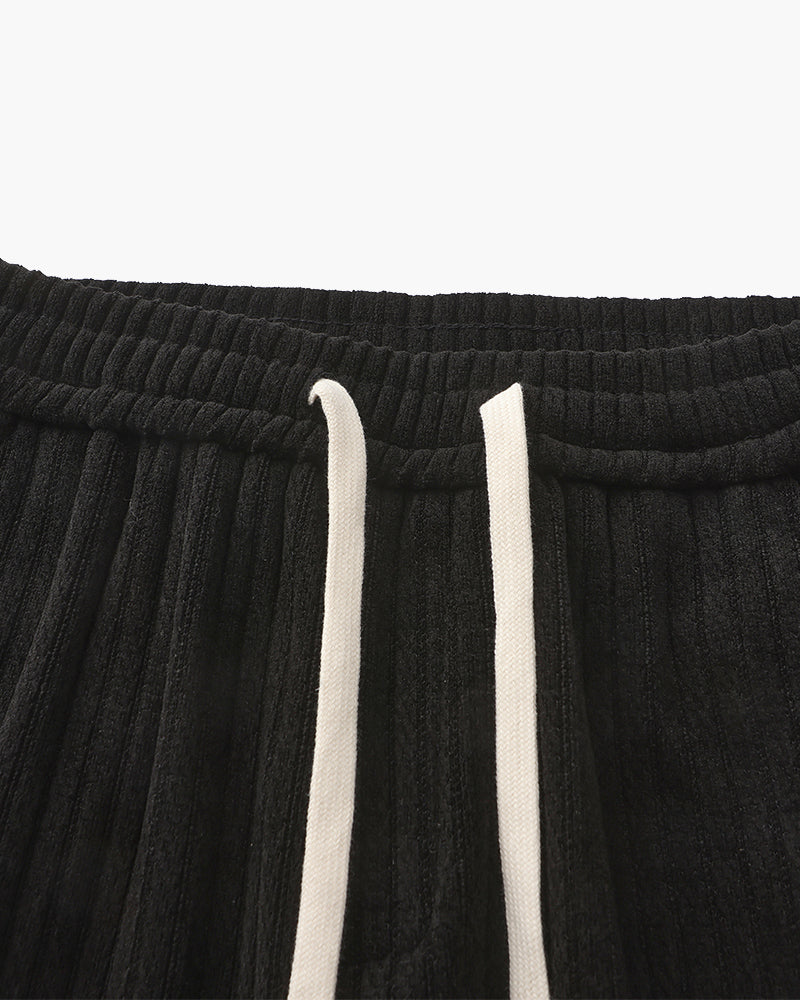 Close-up of material and construction details on men's Velvet Trousers — Ardovena Lucca
