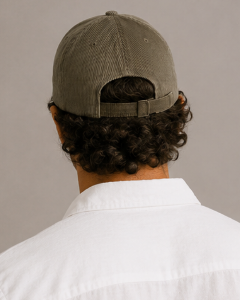 Additional view 07 of Men's Cord Cap in an available colour — Ardovena Menorca