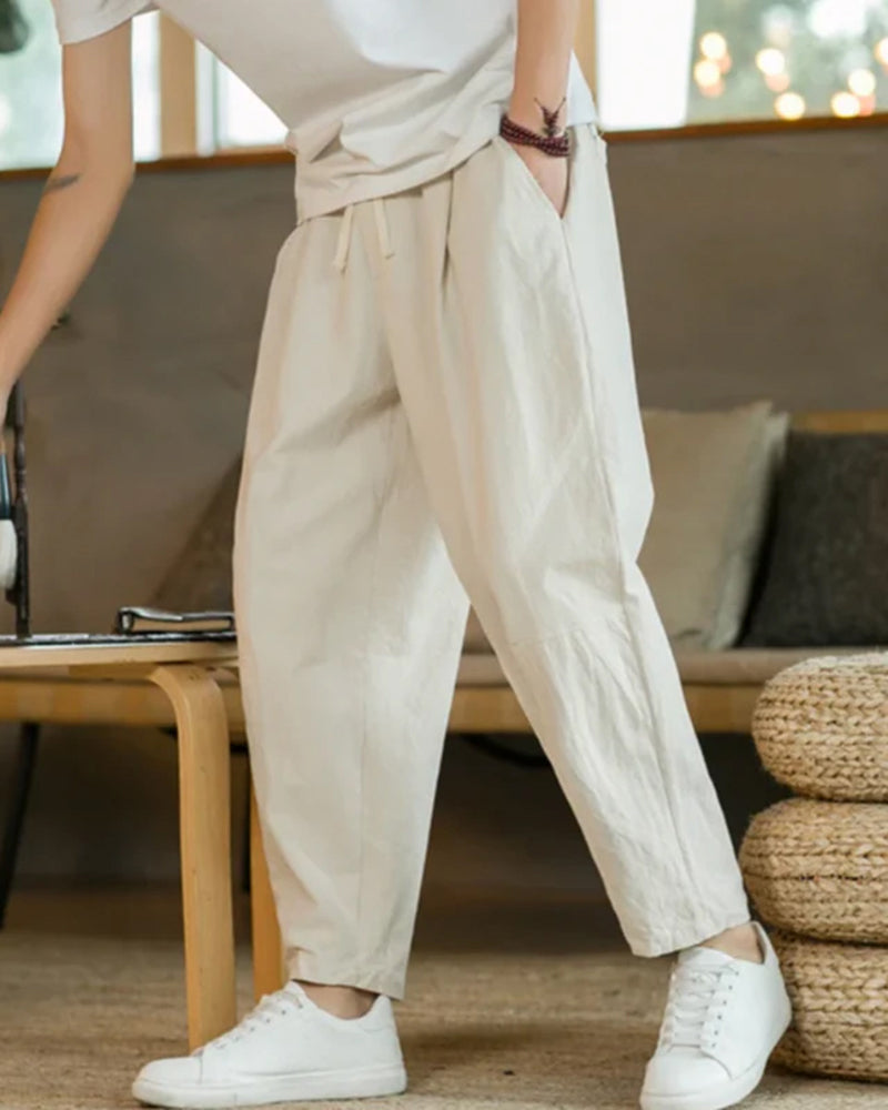 Men's Cotton Cotton Trousers in an available colour — Ardovena Menorca, main product view