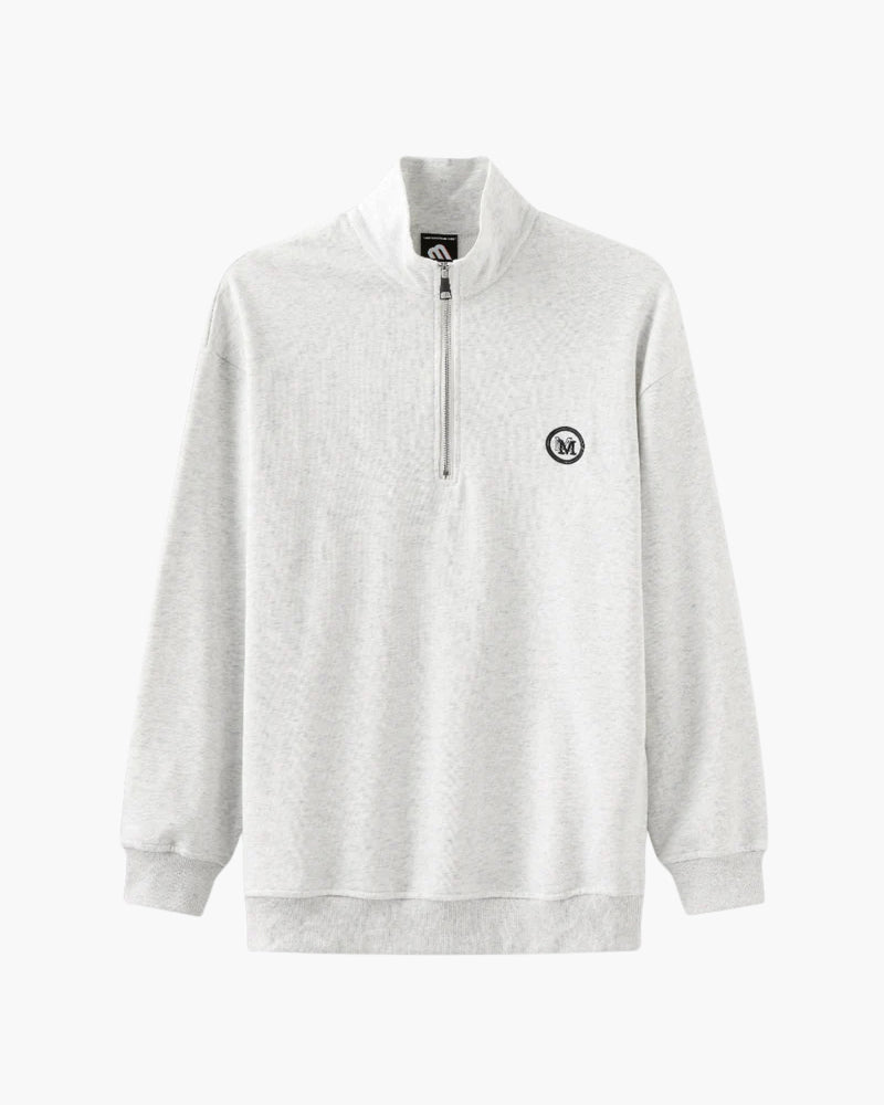 Additional view 05 of Men's Cotton Cotton Zip-up Sweater in an available colour — Ardovena Menorca