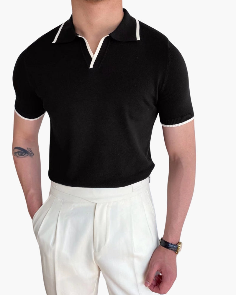 Additional view 16 of Men's Knit Knit Polo in an available colour — Ardovena Menorca