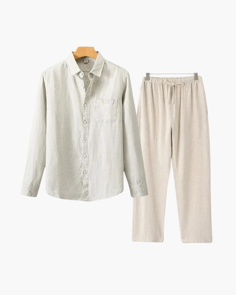Additional view 08 of Men's Linen Linen Set in the colour shown — Ardovena Menorca