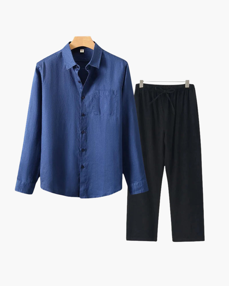 Additional view 13 of Men's Linen Linen Set in the colour shown — Ardovena Menorca